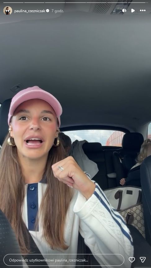 Paulina Rzeźniczak nagrywa podczas jazdy
