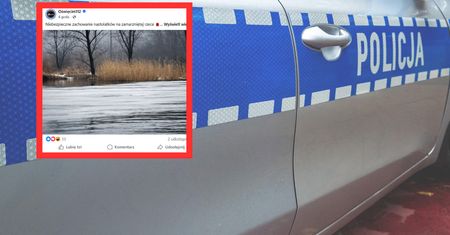 Brawurowe zachowanie nastolatków. Skakali po zamarzniętej Sole