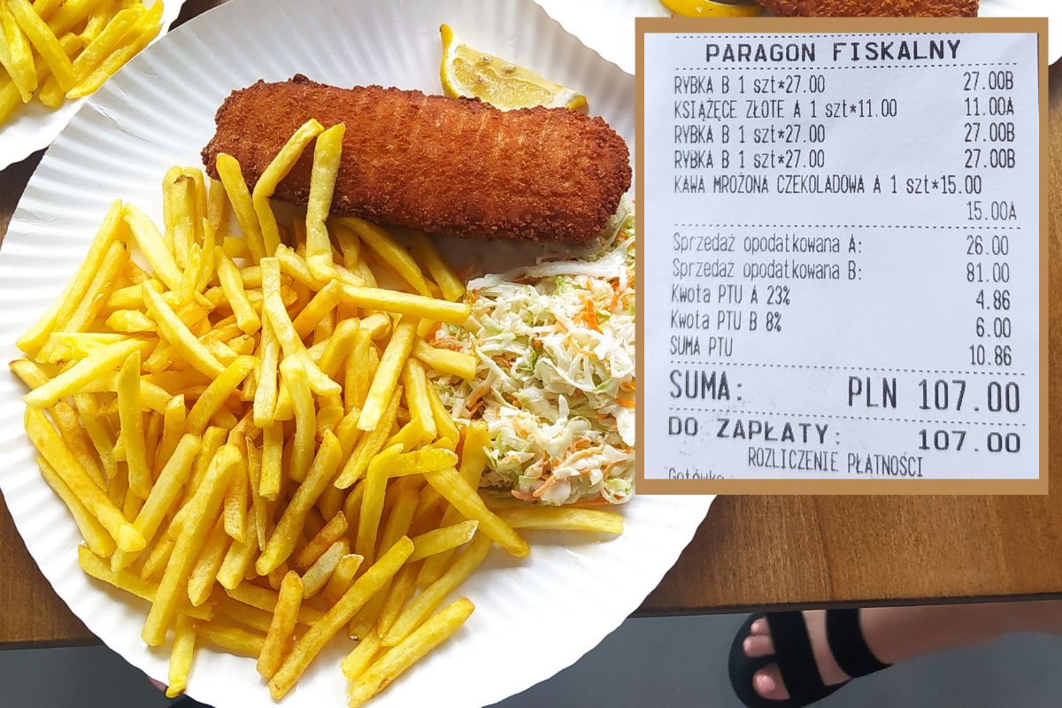 Paragon za obiad nad Jeziorem Tarnobrzeskim