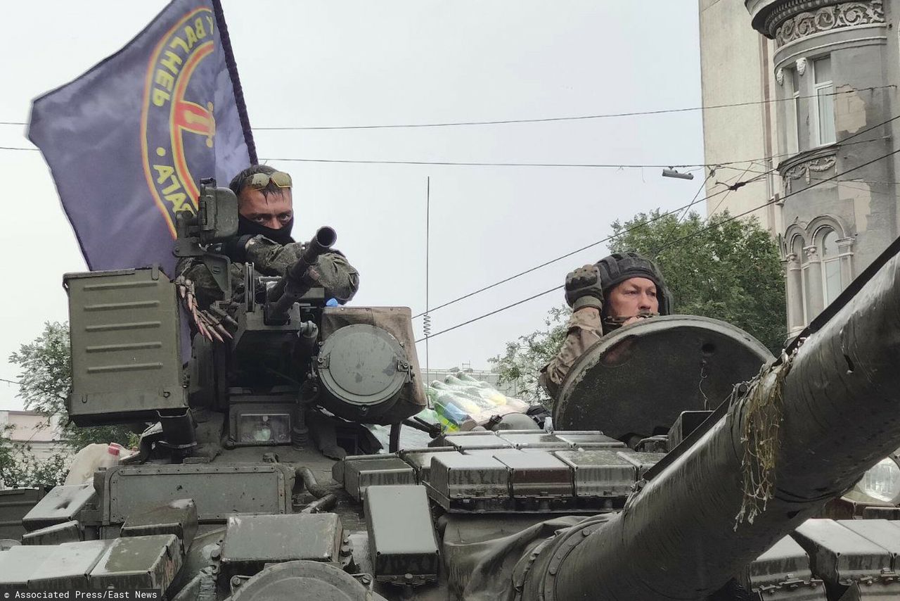 Wagner Group troops during a mutiny attempt in Rostov