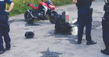 Zabrze. Dramatyczny pościg za motocyklistą, padły strzały