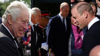 Król Karol III i książę William wspierają poddanych stojących w kolejce od SZESNASTU GODZIN (ZDJĘCIA)