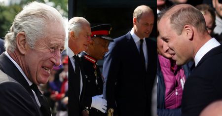 Król Karol III i książę William wspierają poddanych stojących w kolejce od SZESNASTU GODZIN (ZDJĘCIA)