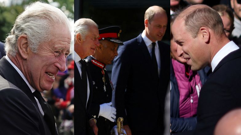 król Karol i książę William wspierają poddanych