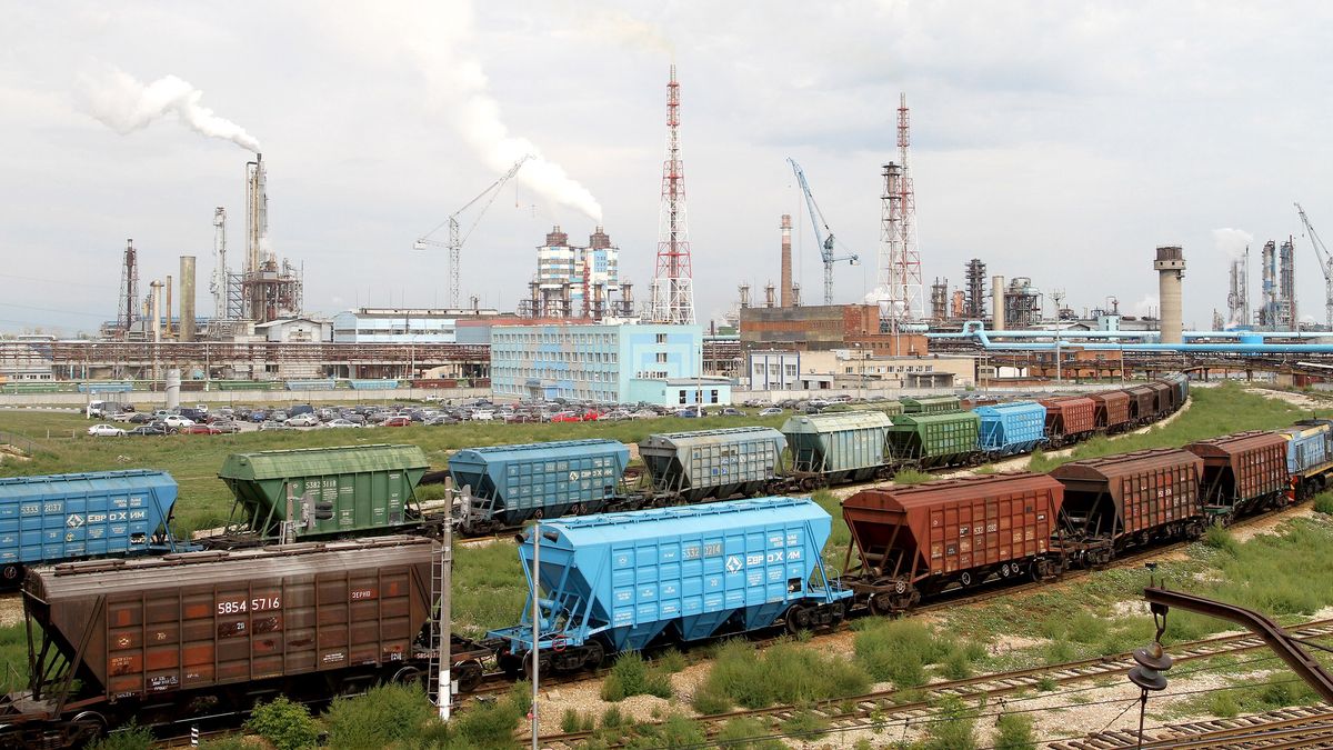 Na zdjęciu fabryka nawozów w Nowomoskowsku w Rosji