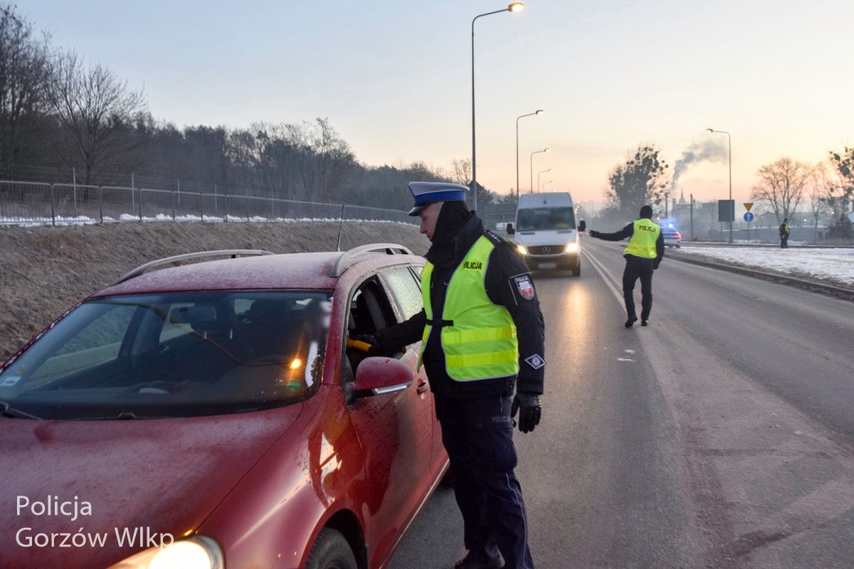 Policyjna kontrola kierowców