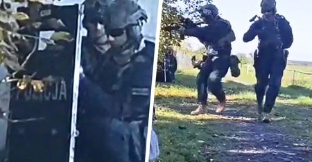 Miał iść do celi za brak maseczki. Otworzył ogień do kontrterrorystów