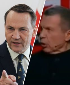 Chciał zakpić z Sikorskiego. Rosyjski propagandysta szokował na wizji