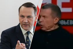 Chciał zakpić z Sikorskiego. Rosyjski propagandysta szokował na wizji