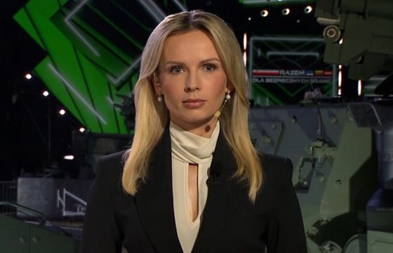 Anna Bogusiewicz prowadzącą „Wiadomości”