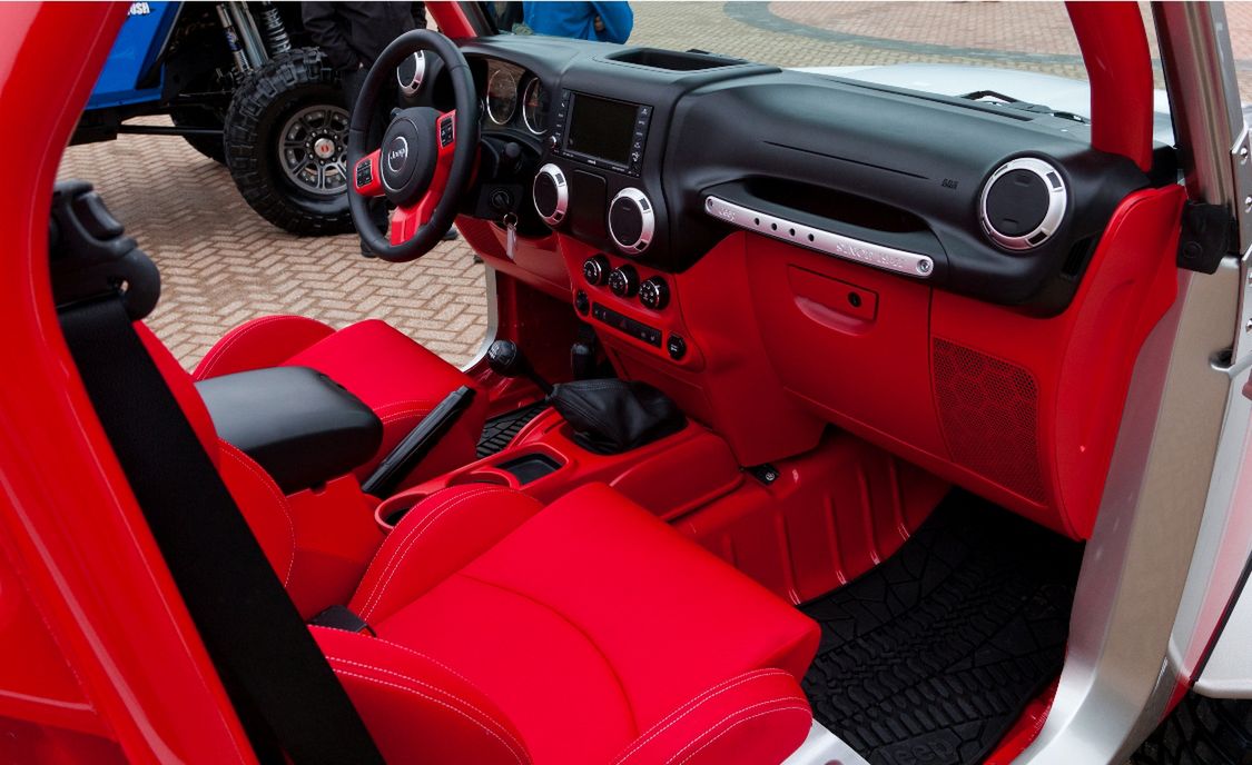 Jeep Wrangler Pork Chop interior