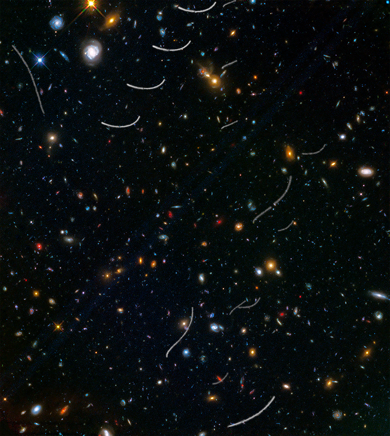 Asteroidy jako bohaterowie drugiego planu na zdjęciach teleskopu Hubble'a 3