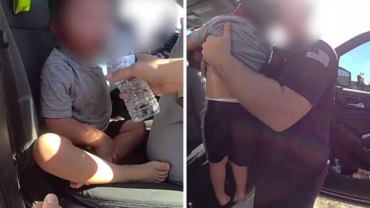 Czwórka dzieci zamknięta w rozgrzanym aucie. Ojciec przebywa