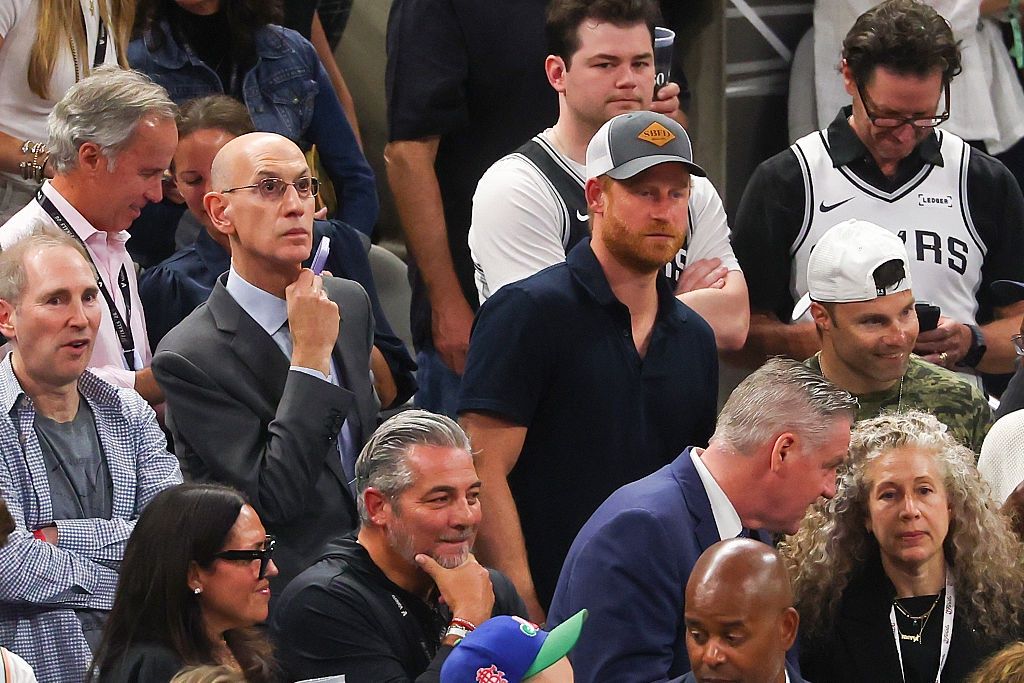 Książę Harry na finale NBA