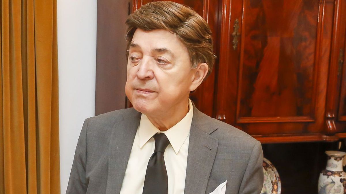 Jerzy Połomski podczas Wigili w Skolimowie