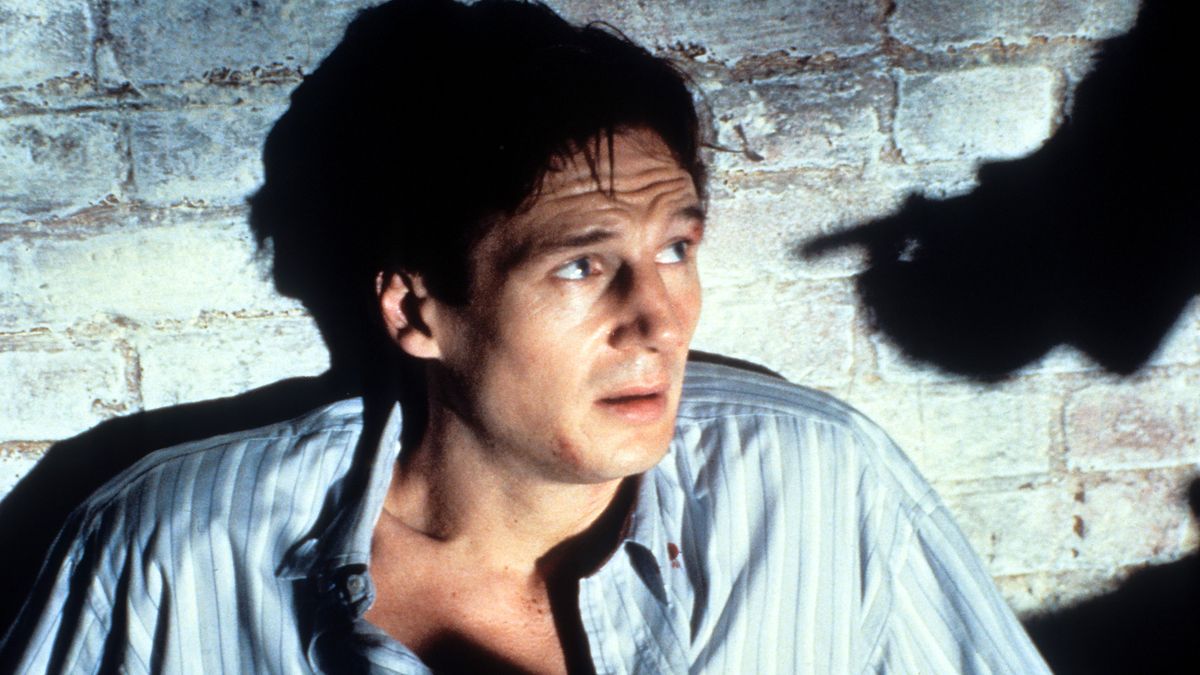 Liam Neeson In 'Darkman'
Liam Neeson up against a brick wall with fear in a scene from the film 'Darkman', 1990. (Photo by Universal Pictures/Getty Images)
Archive Photos
LAC0044, Liam Neeson