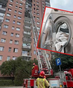 Huk i wybite szyby. Wybuch spowodowała pralka