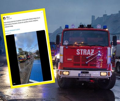 Zagrożenie na uniwersytecie. "Wyciekł chlorek metynelu"