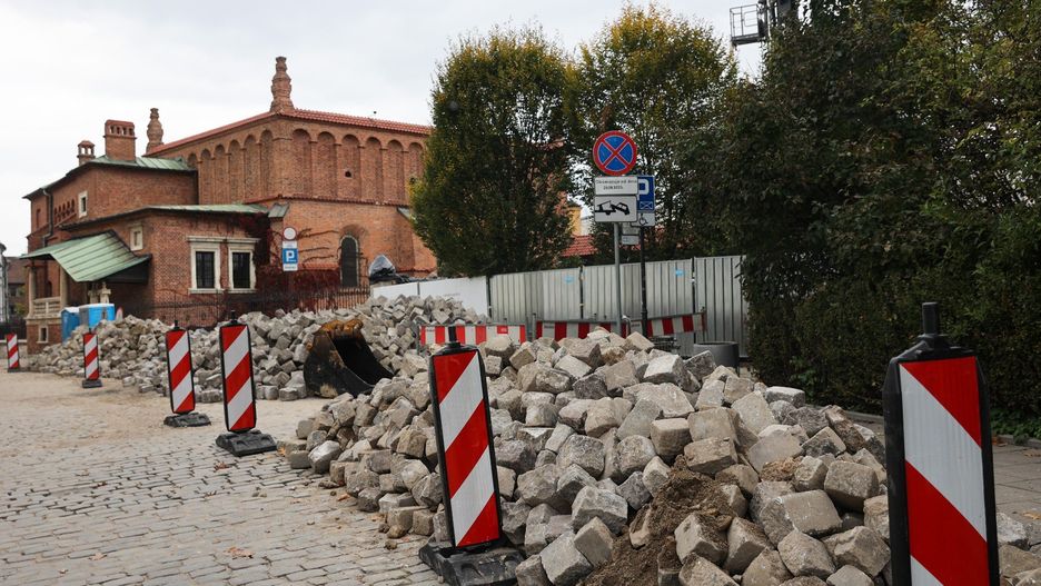 Plac Bawół i okolice ul. Dajwór na Kazimierzu w Krakowie