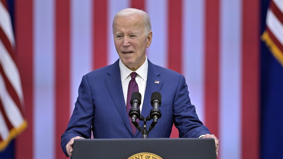 Temporary
President Joe Biden speaks during an event at a YMCA, Monday, March 11, 2024, in Goffstown, N.H. (AP Photo/Josh Reynolds)
Josh Reynolds