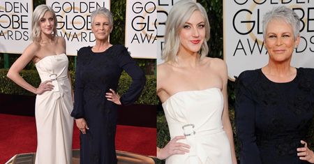 Jamie Lee Curtis z córką na rozdaniu Złotych Globów. Podobne?