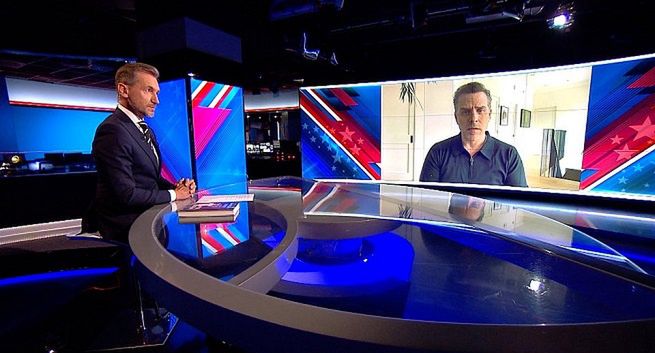 Wywiad Piotra Kraśki z Hunterem Bidenem w TVN24