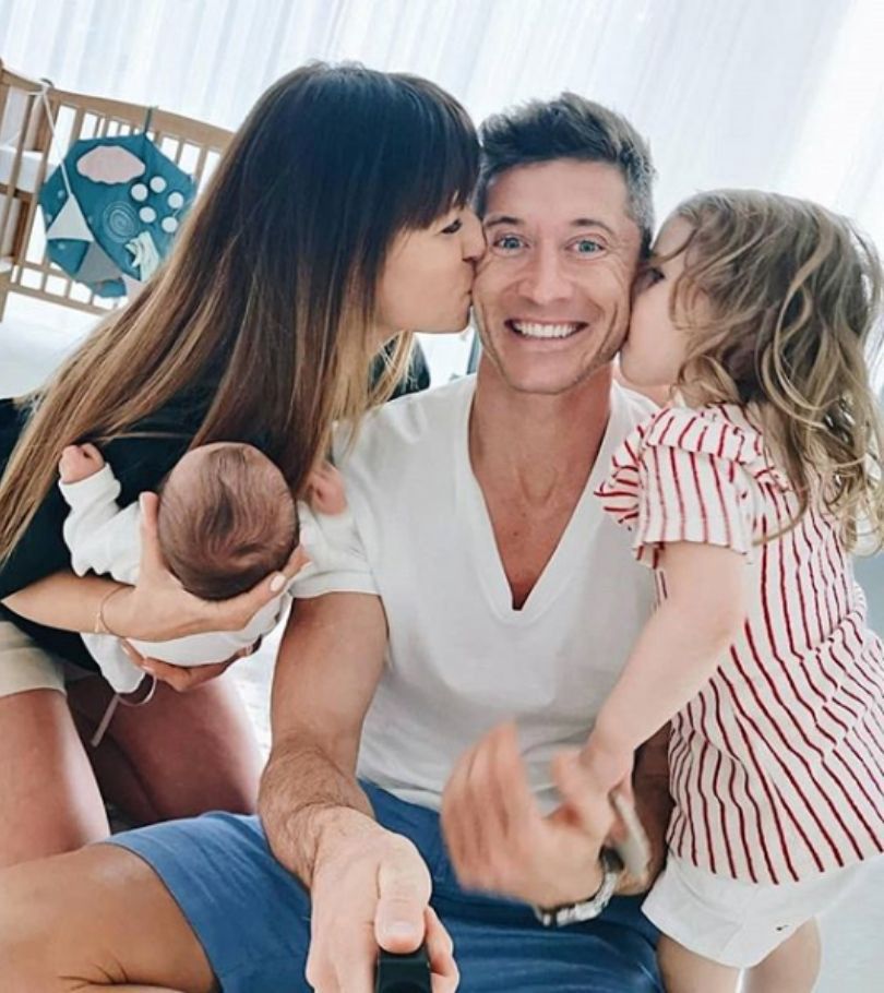 Robert Lewandowski świętuje Dzień Ojca
