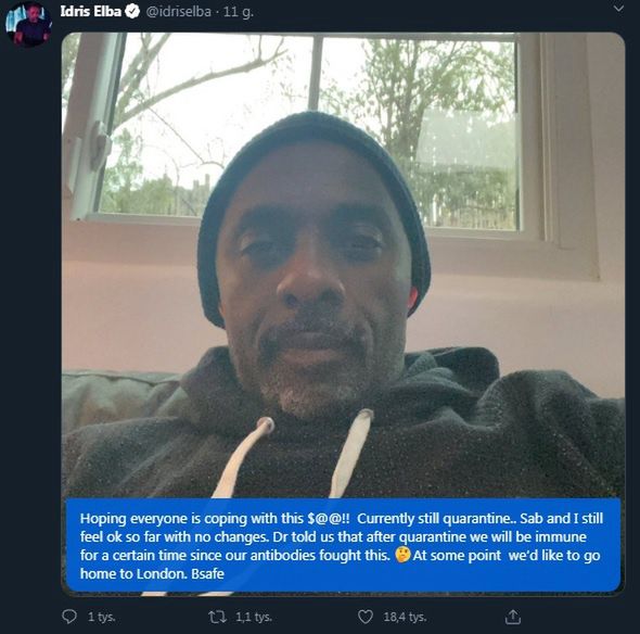 Idris Elba na Twitterze