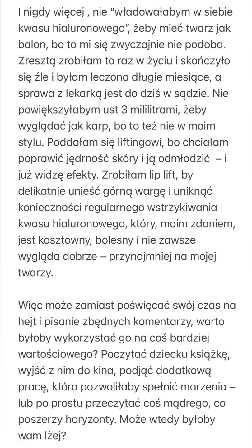 Monika Chwajoł zrobiła sobie lifting twarzy