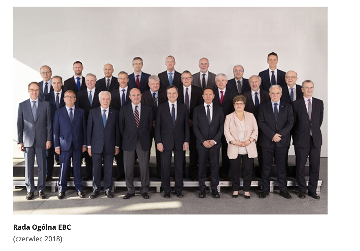 Tak wyglądała Rada Ogólna EBC w 2018 roku. Prof. Adam Glapiński się nie zjawił