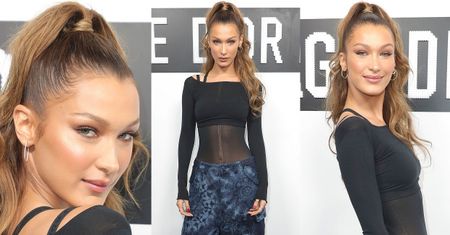 Odmieniona Bella Hadid uwodzi spojrzeniem na promocji podkładu