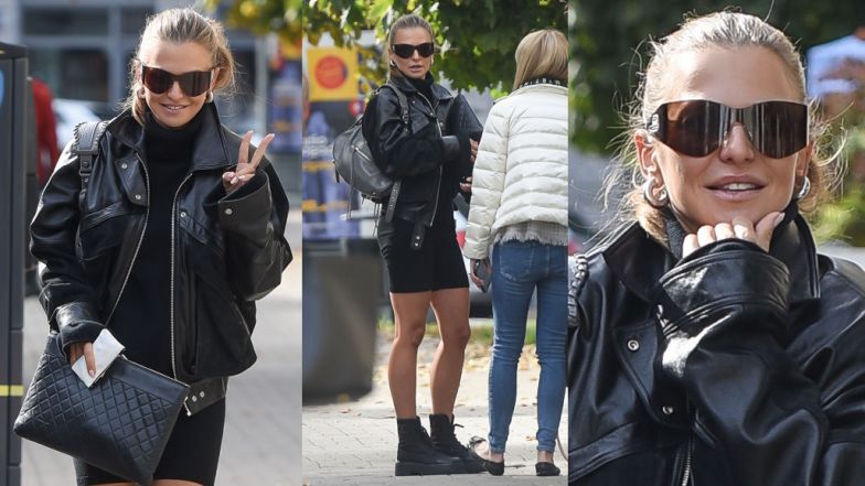 Anna Lewandowska w szortach i ramonesce