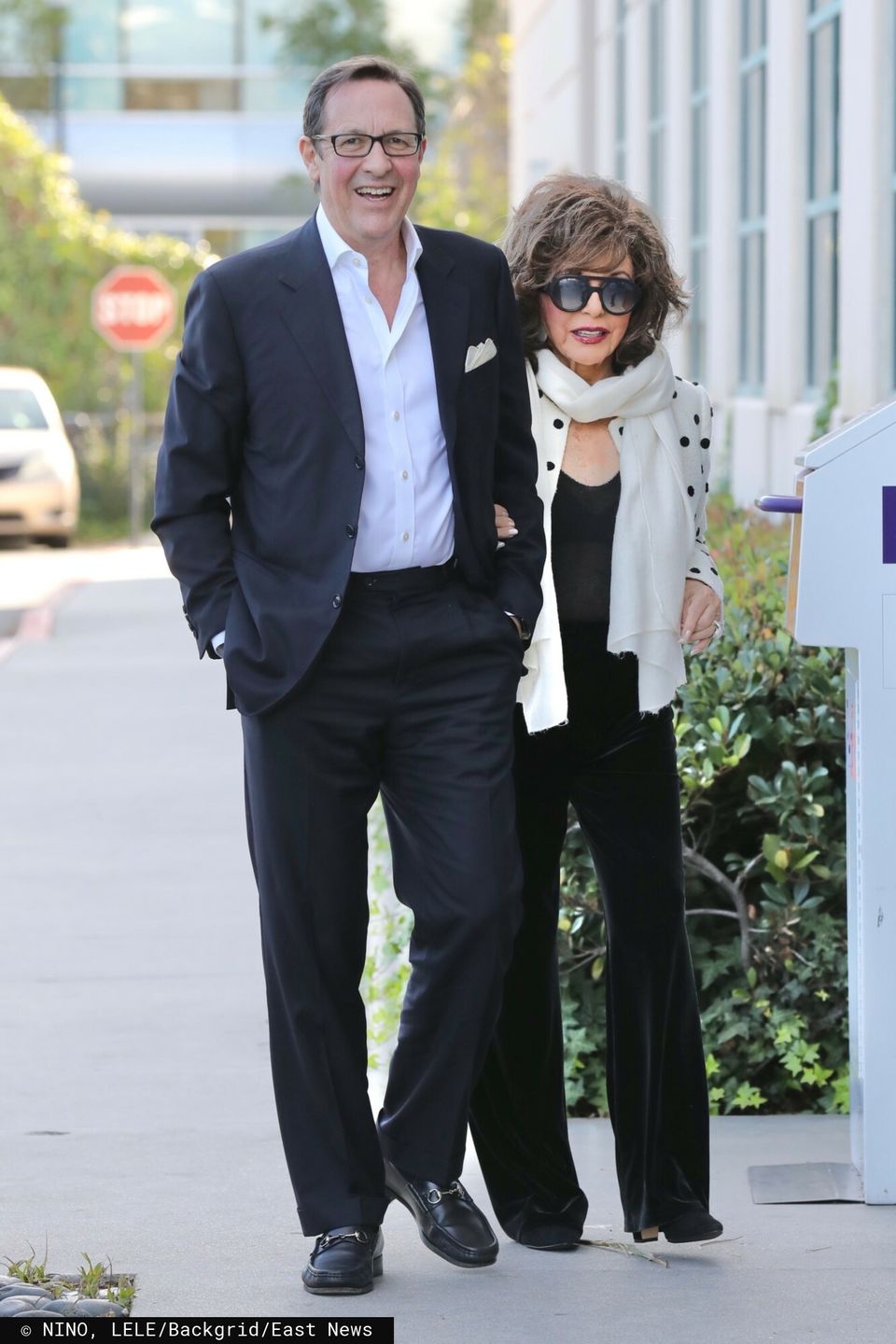 Joan Collins z mężem w Kalifornii