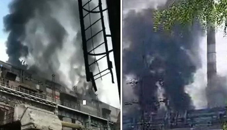 Pożar w rosyjskiej elektrowni cieplnej w Nowoczerkasku. Przyczyną atak dronów