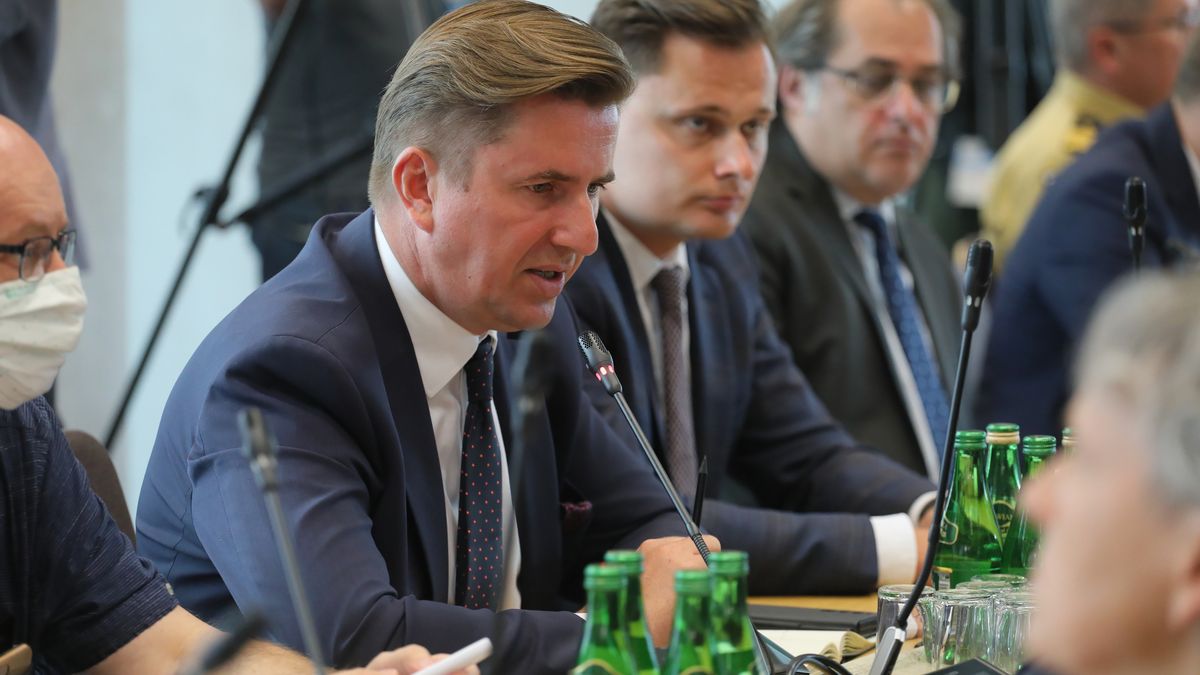 Na zdjęciu wiceminister rolnictwa Rafał Romanowski w trakcie posiedzenia komisji sejmowych