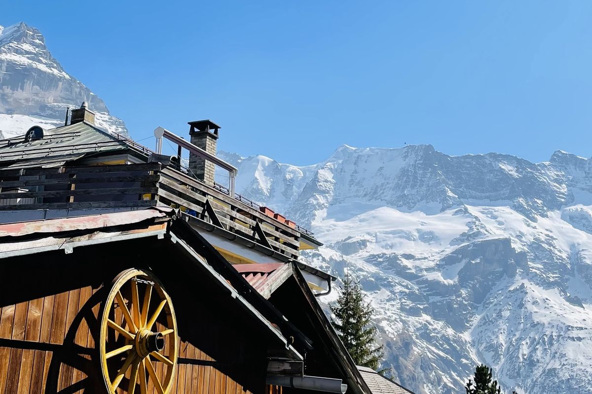 Mürren w Szwajcarii to urocza wioska położona na wysokosci ponad 1600 m n.p.m.