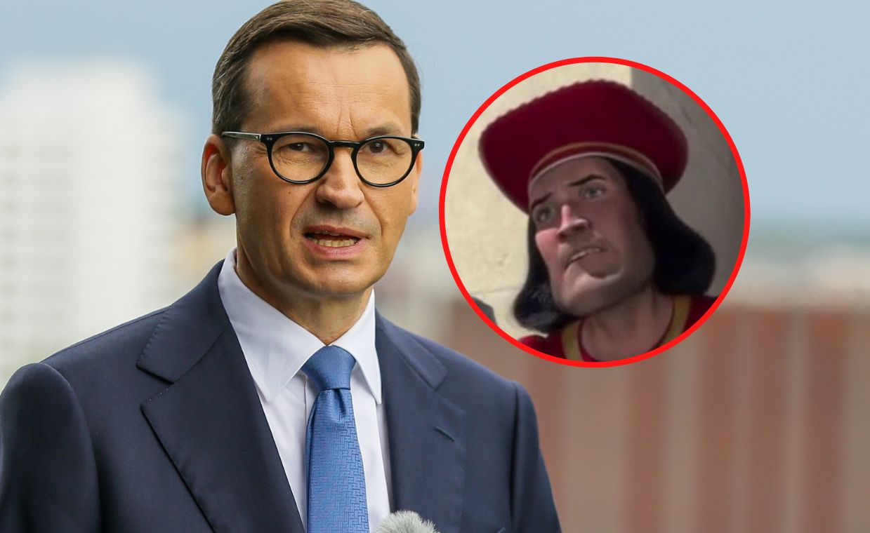 Porównał Tuska do postaci ze "Shreka". Morawiecki życzy "happy endu"