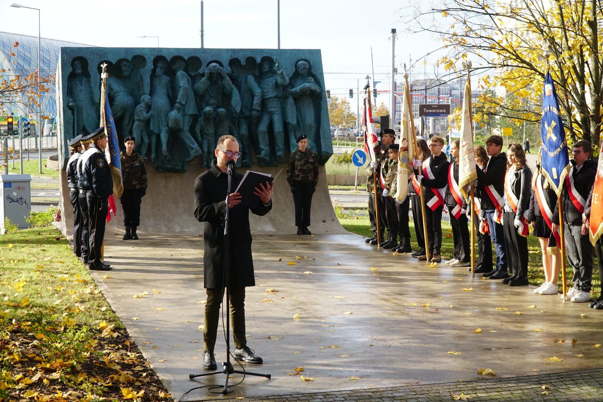 Uroczystość przy Pomniku Wypędzonych Wielkopolan