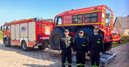 Pilscy strażacy pojechali na południe kraju na pomoc przy powodzi