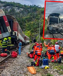 Katastrofa kolejowa na Słowacji. Pociąg zawisł nad przepaścią