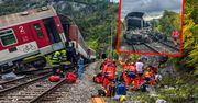 Katastrofa kolejowa na Słowacji. Pociąg zawisł nad przepaścią