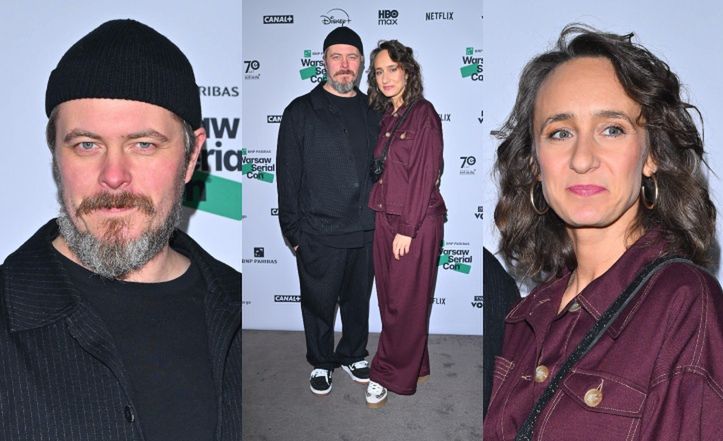 Tomasz Schuchardt z żoną na imprezie banku