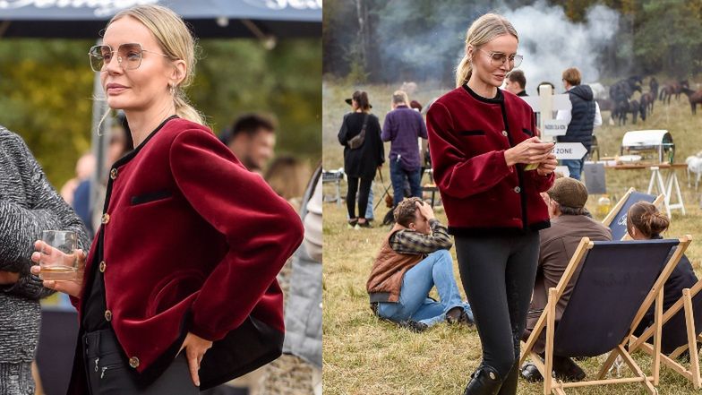 Agnieszka Woźniak-Starak świętuje "Hubertusa" w stadninie żony Piotra Kraśki (ZDJĘCIA)