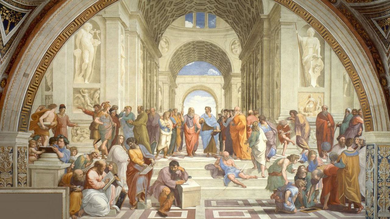 Szkoła Ateńska (public domain)