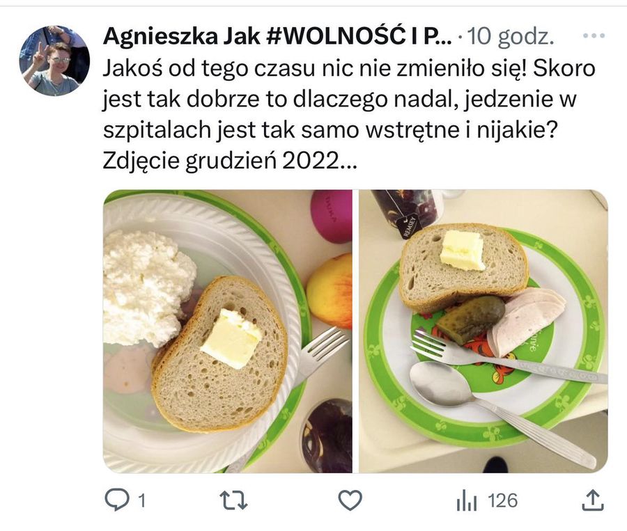 Jak wyglądają posiłki w polskich szpitalach?