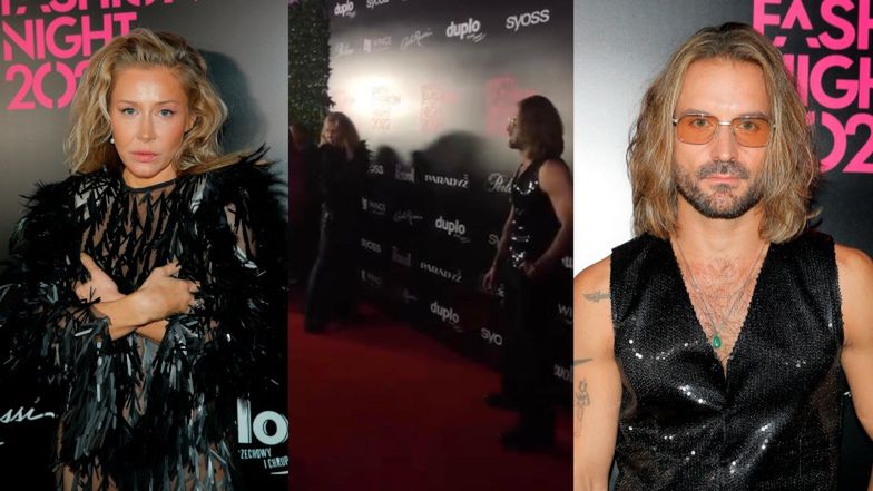 Katarzyna Warnke i Piotr Stramowski odmawiają wspólnego pozowania na ściance