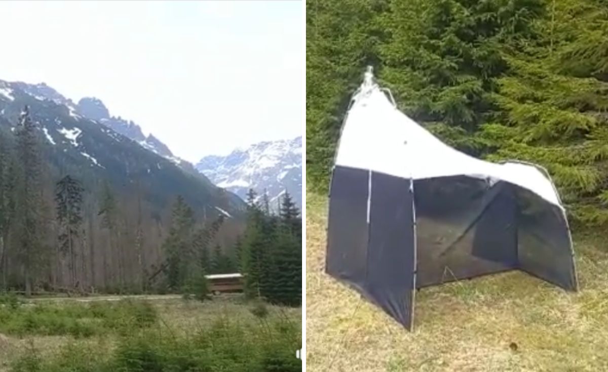 Namioty stanęły w Tatrzańskim Parku Narodowym. 