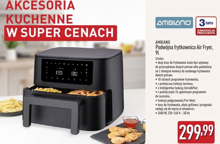 Promocja w Aldi na air fryer