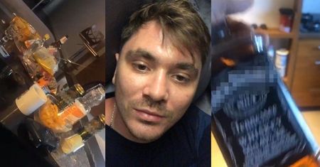 Rozluźniony Daniel Martyniuk nawołuje do OBALENIA RZĄDU, wymachując butelką whisky i kapciem: "ZNISZCZYĆ WŁADZĘ RZĄDZĄCĄ" (ZDJĘCIA)