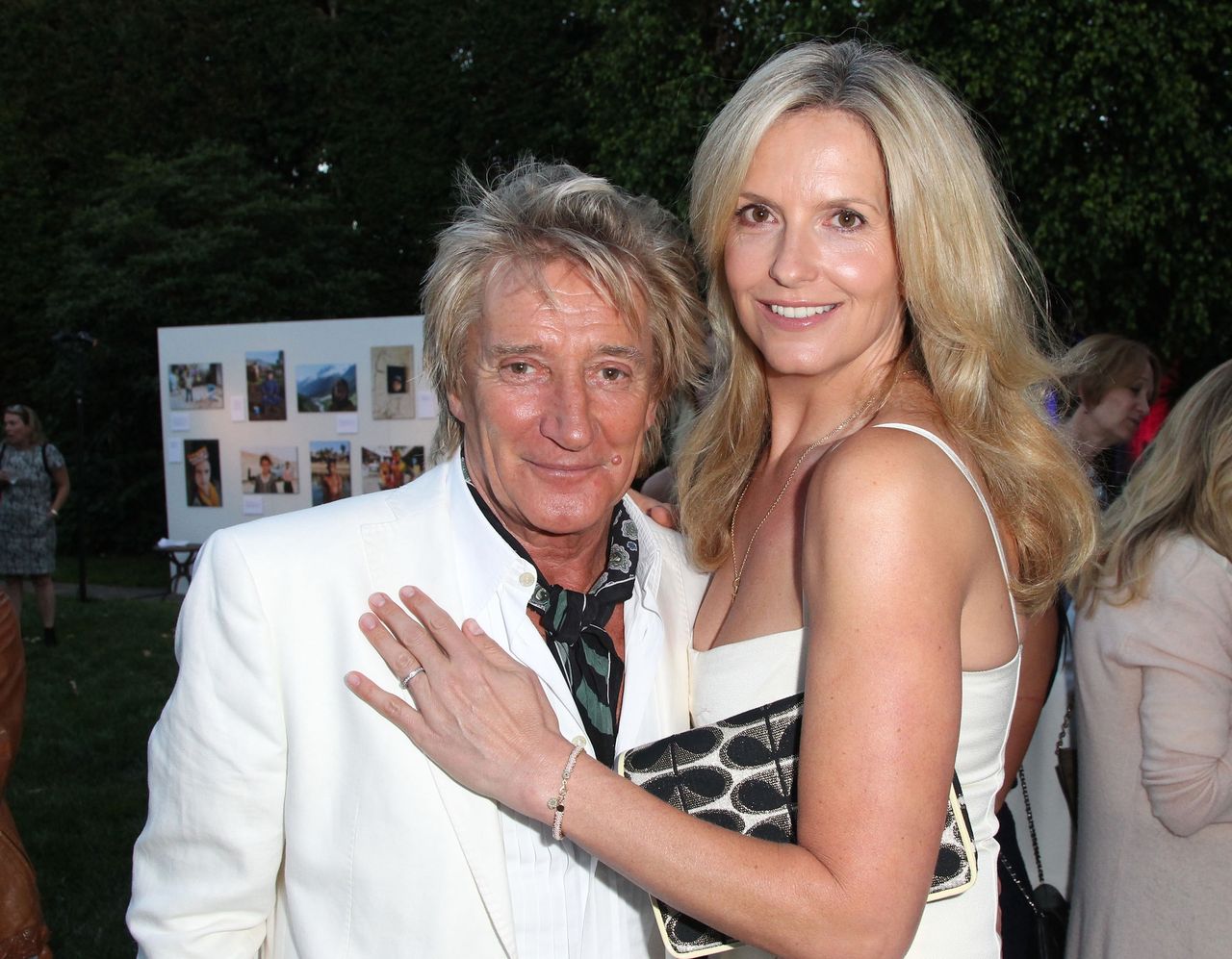 Rod Stewart i Penny Lancaster na jachcie